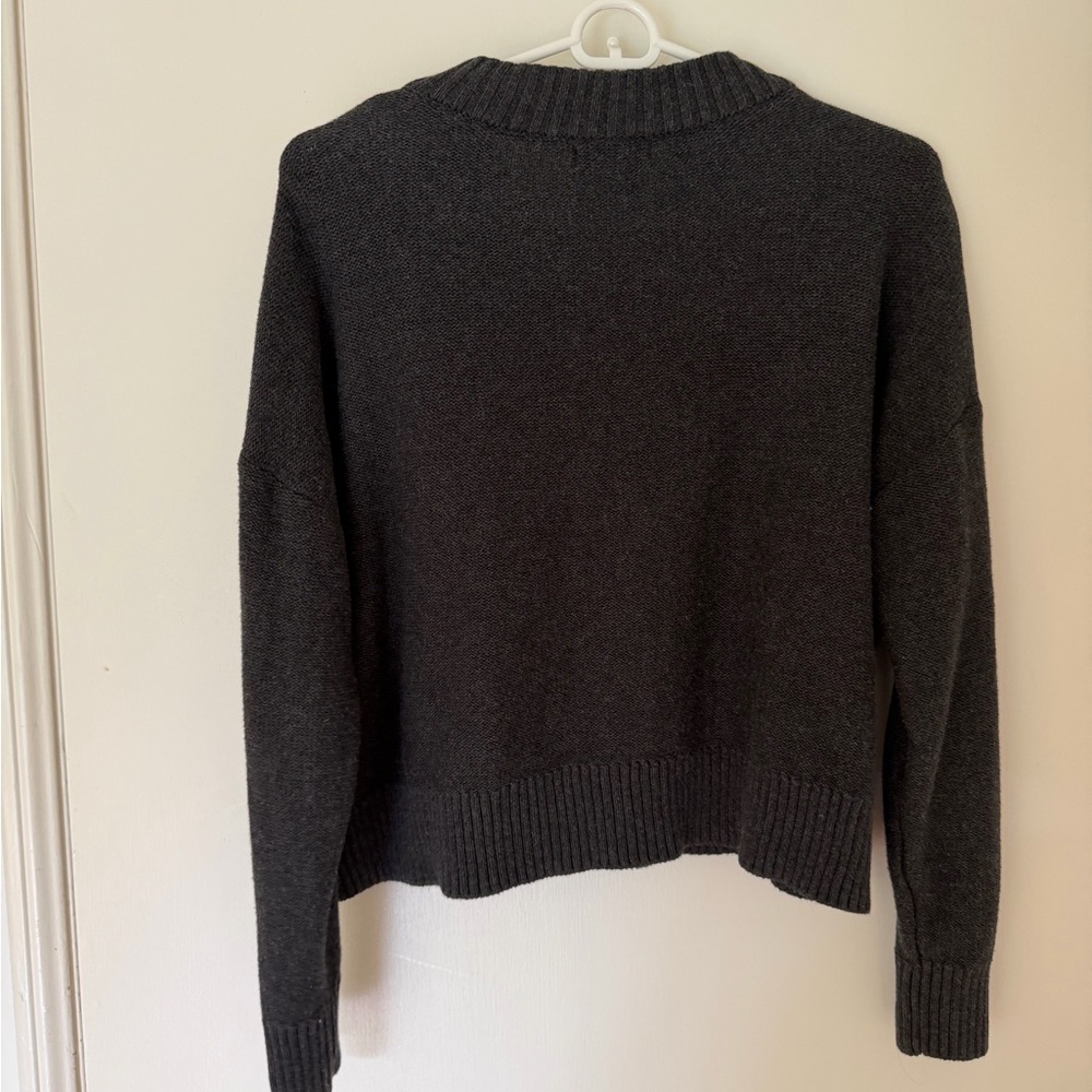 Quince Charcoal Button-Up Cardigan - Picture 4 of 4